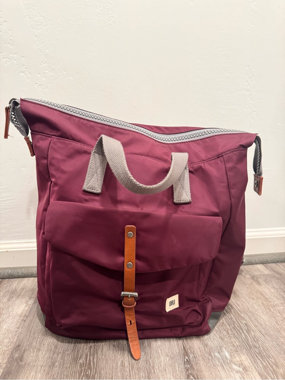 Ori Backpack with Leather Accent